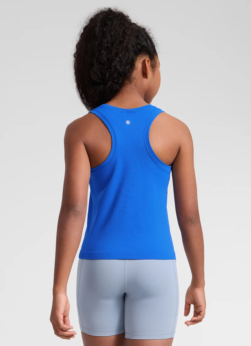 Girls Seamless Waist Length Tank