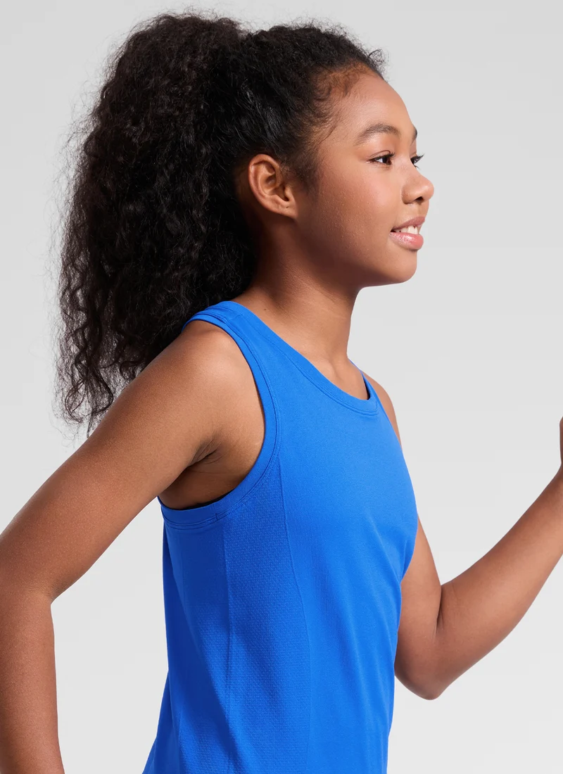 Girls Seamless Waist Length Tank