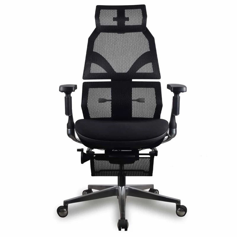 Chaise ergonomique de bureau - AURA PREMIUM Noire en mousse et maille
