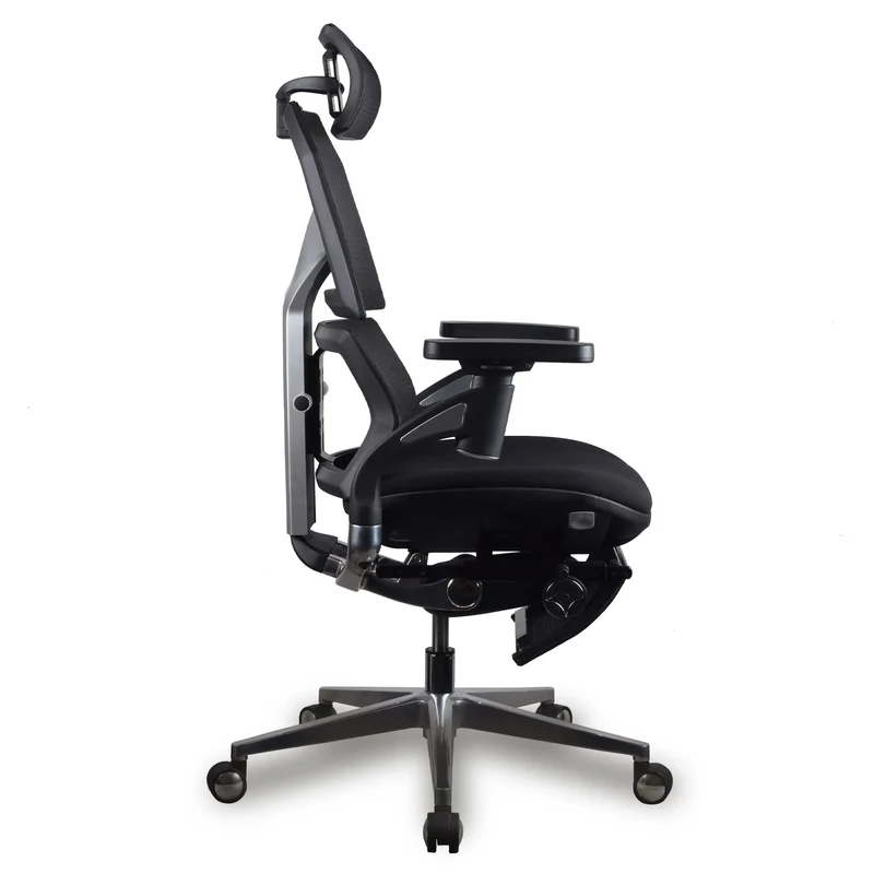 Chaise ergonomique de bureau - AURA PREMIUM Noire en mousse et maille