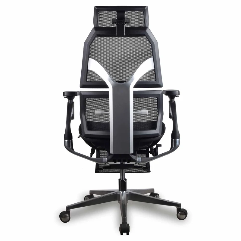 Chaise ergonomique de bureau - AURA PREMIUM Noire en mousse et maille