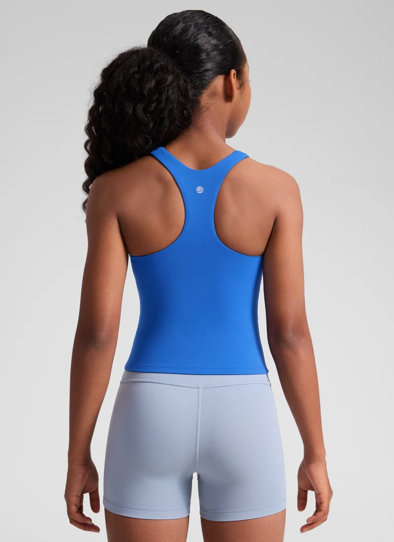 Butterluxe Girls Double Lined Racerback Tank Tops Waist Length