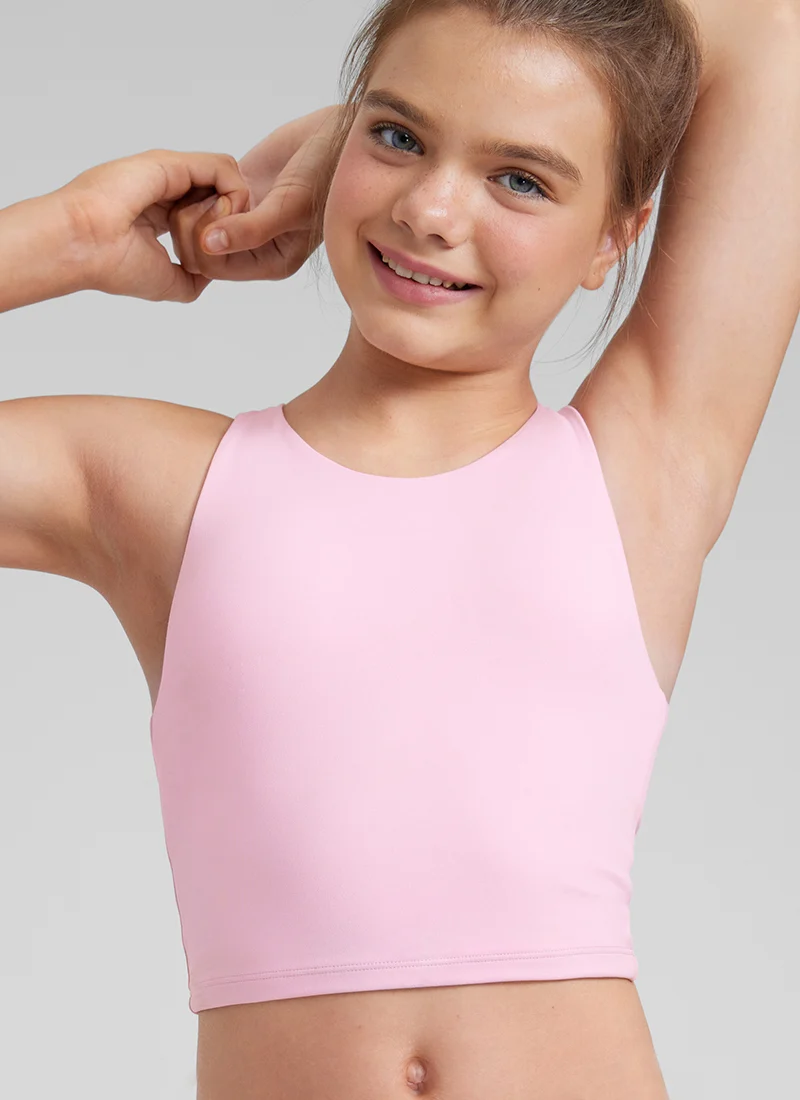 Butterluxe Girls Double Lined Racerback Tank Tops