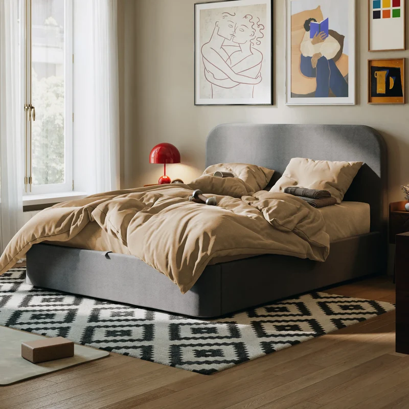 Drap plat flanelle de coton