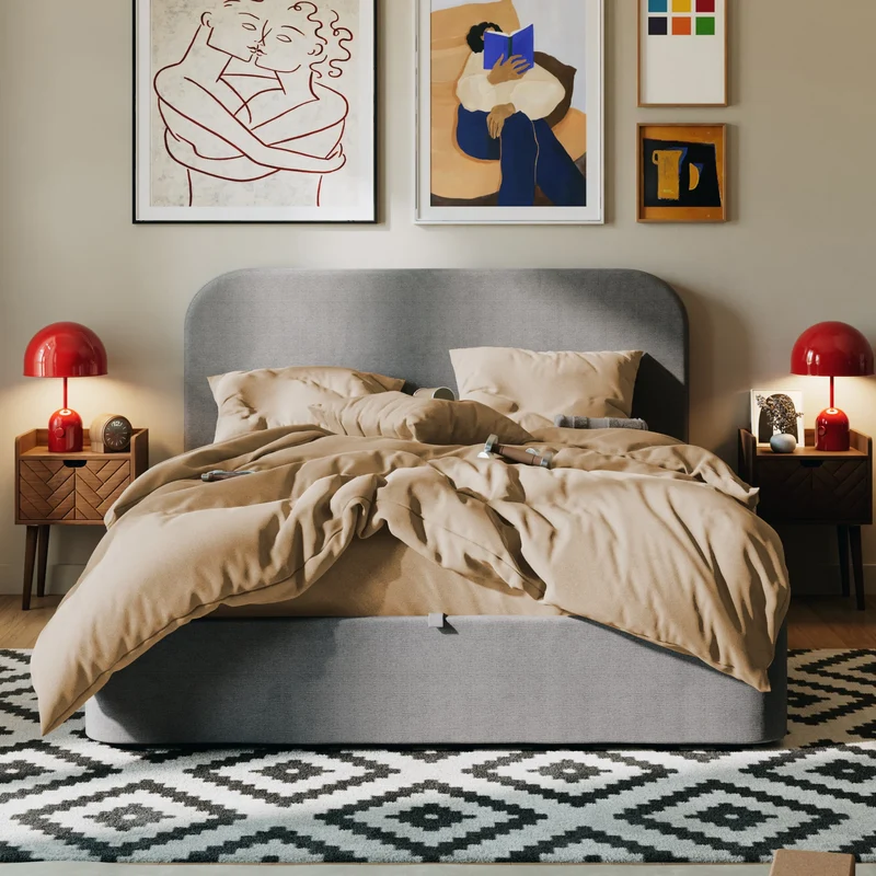 Drap plat flanelle de coton