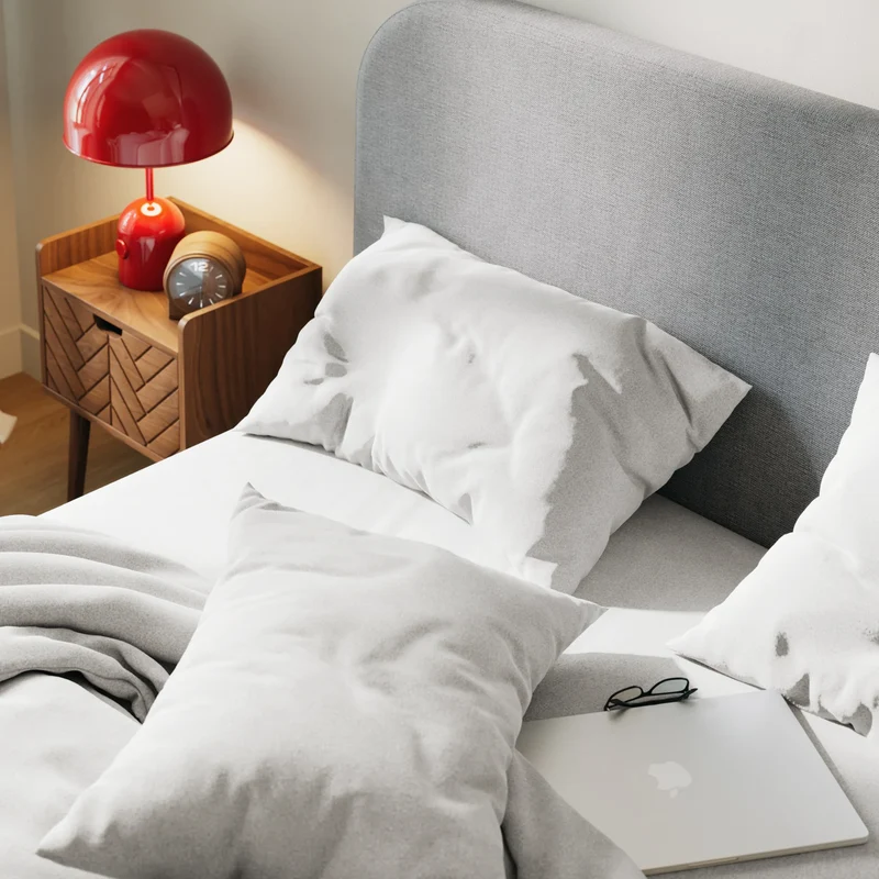 Drap plat flanelle de coton
