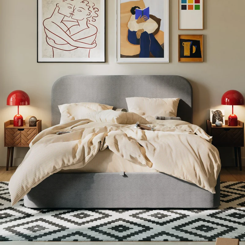 Drap plat flanelle de coton