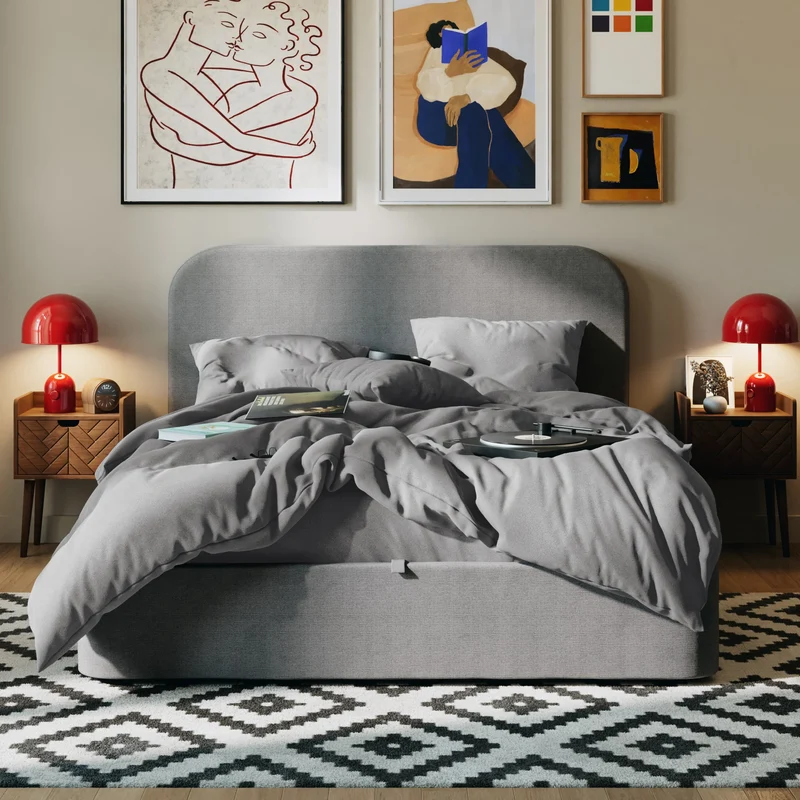 Drap plat flanelle de coton