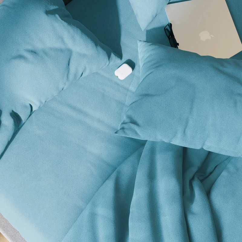Drap plat flanelle de coton