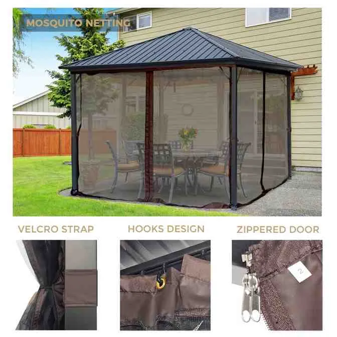 Acuff 10 Ft. W x 10 Ft. D Steel Patio Gazebo