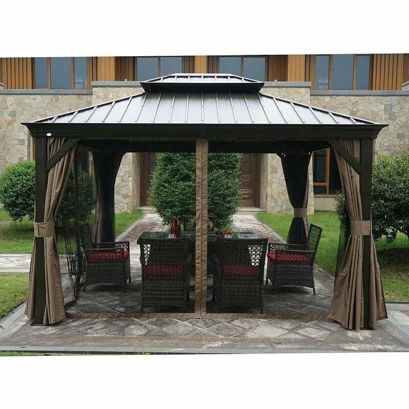 Dahlin Hardtop 12 Ft. W X 10 Ft. D Aluminum Patio Gazebo