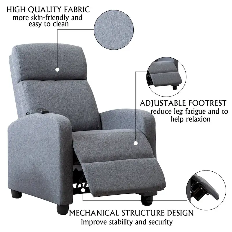 Versatile Push-Back Recliners for Your Living Room
