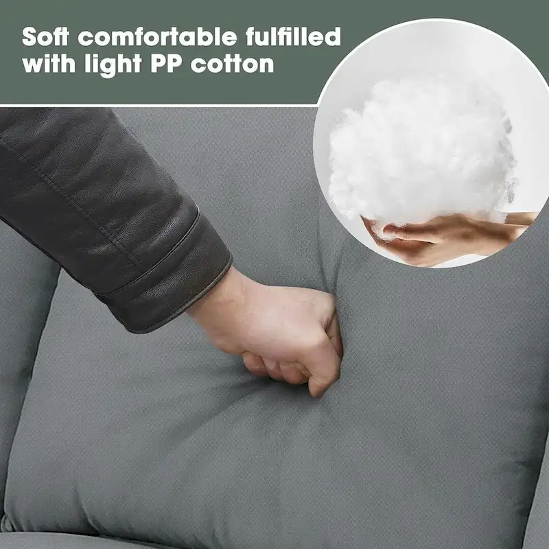 Versatile Reversible Sectional Sofa with Ottoman - Flexible Combination Module