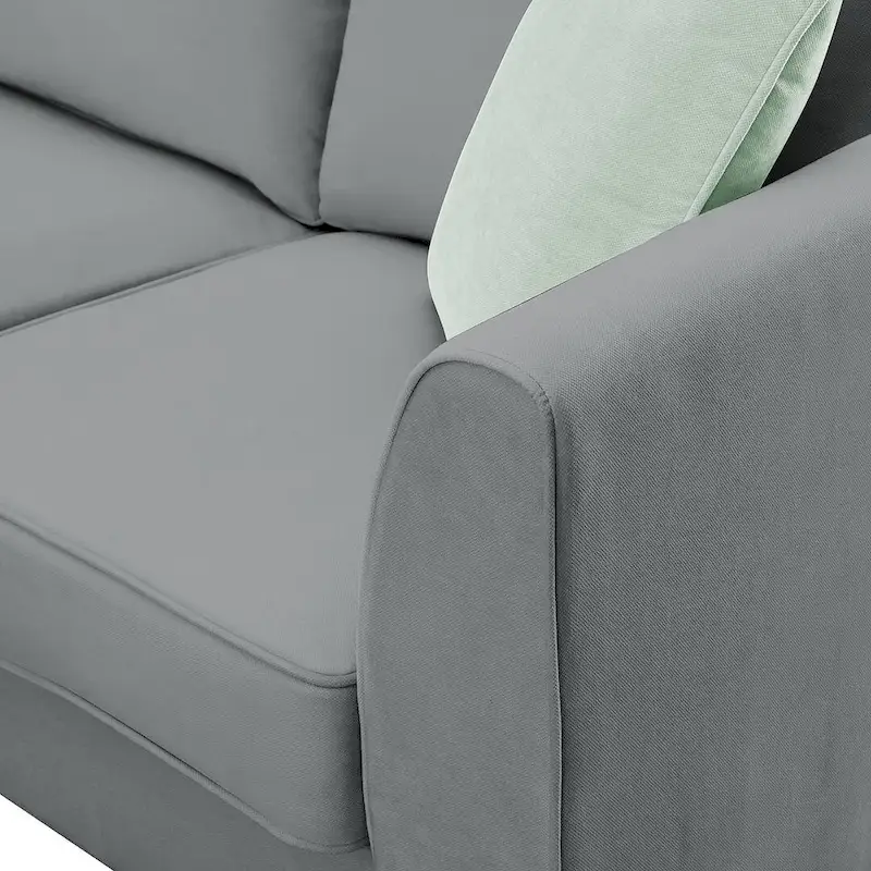 Versatile Reversible Sectional Sofa with Ottoman - Flexible Combination Module