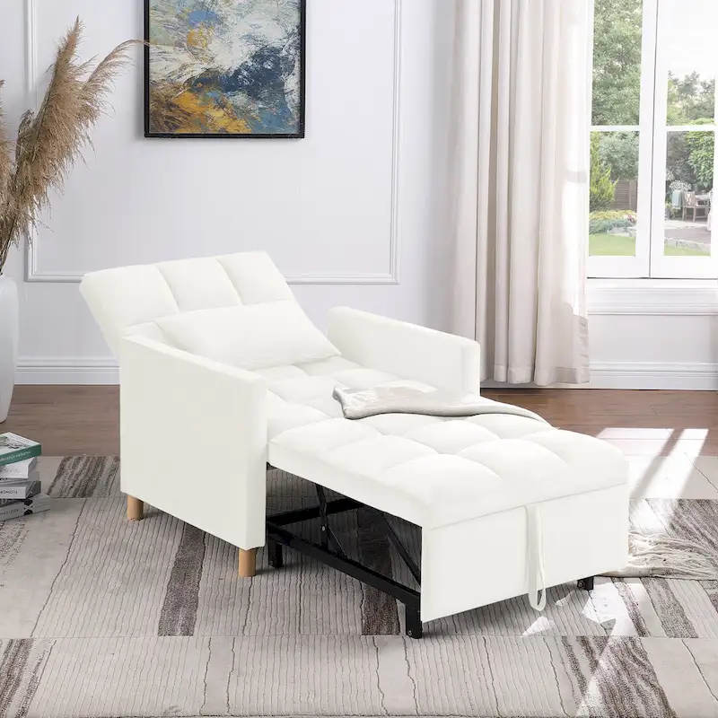 Versatile Sleeper Chair with Removable Pillow