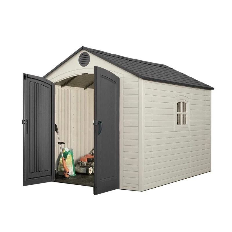 8 Ft. W x 10 Ft. D Plastic Traditional Storage Shed