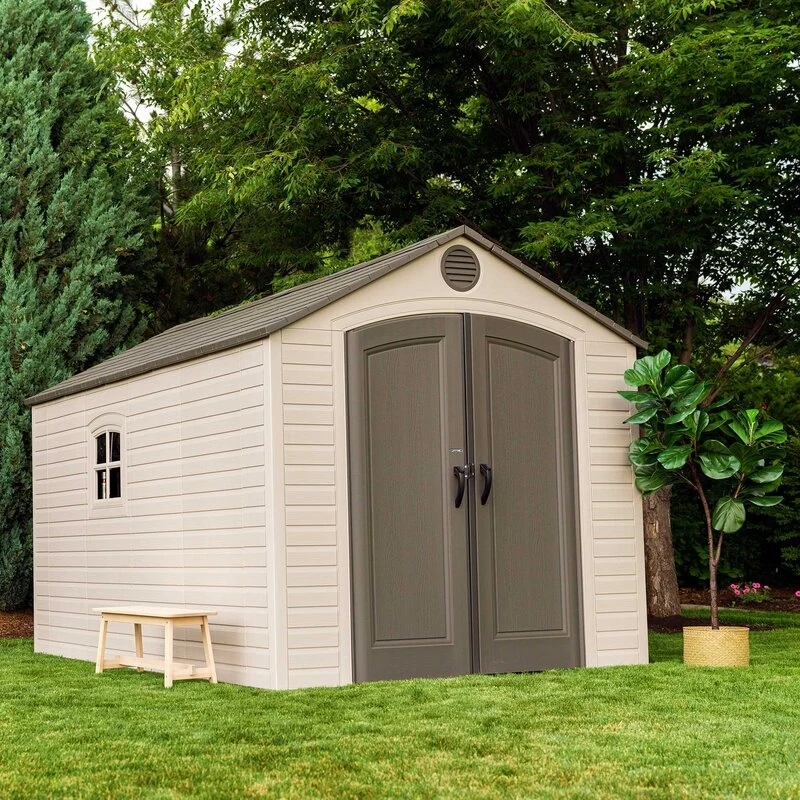 8 ft. W x 12.5 ft. D Plastic Storage Shed