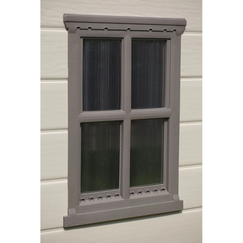 Factor 8 ft. W x 6 ft. D Plastic Storage Shed