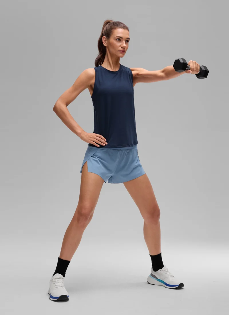 Quick Dry Racerback Hip Length Tank