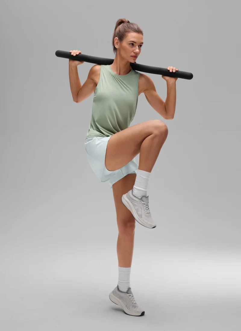 Quick Dry Racerback Hip Length Tank