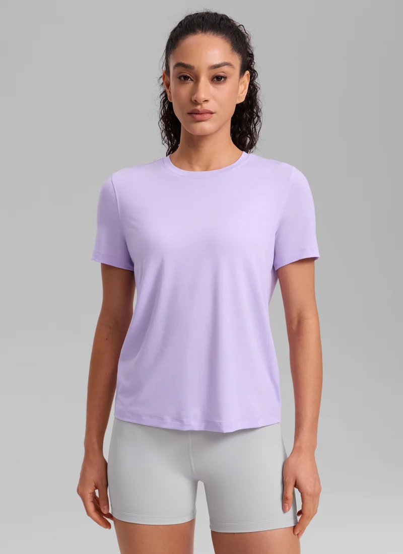 Quick Dry Crewneck Hip Length Short Sleeve