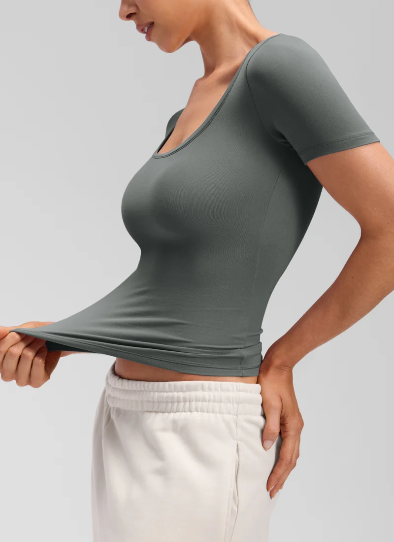 Softembrace U Neck Tight Fit Short Sleeve
