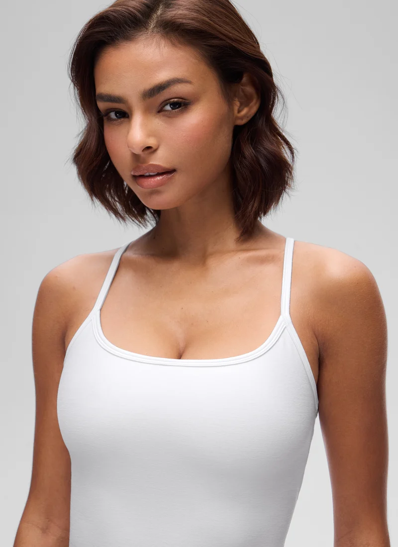 Low Cut U Neck Y Back Shelf Bra Tank