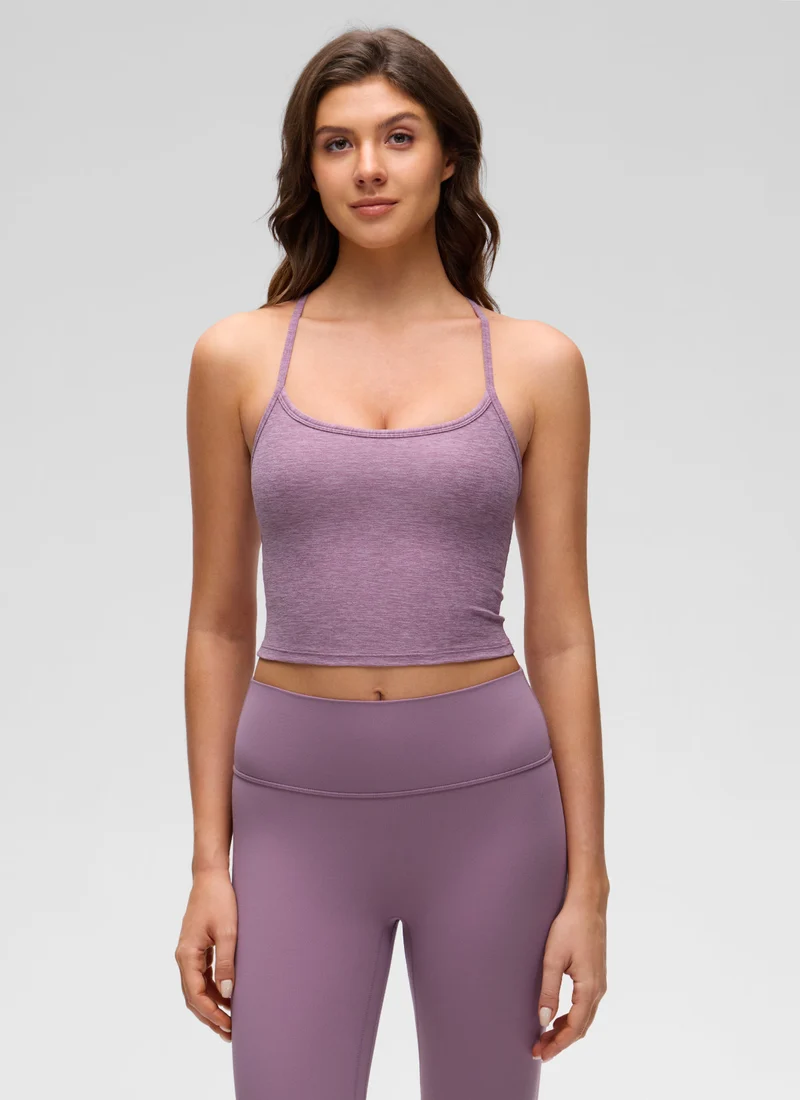 Low Cut U Neck Y Back Shelf Bra Tank