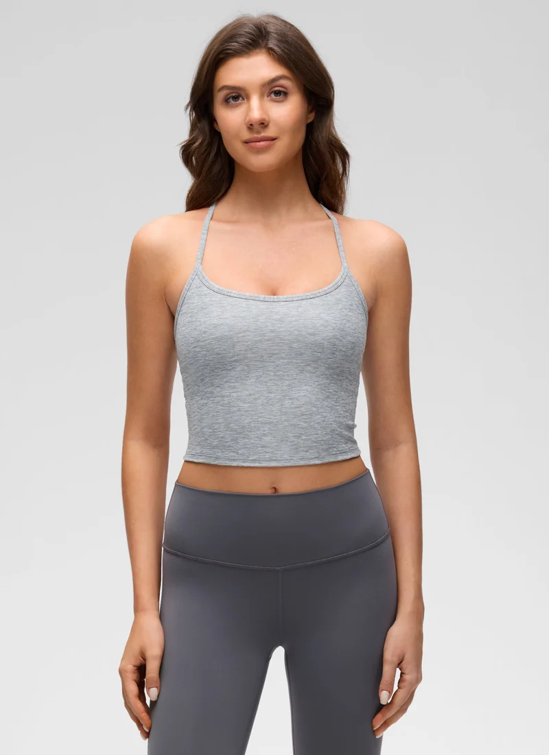 Low Cut U Neck Y Back Shelf Bra Tank