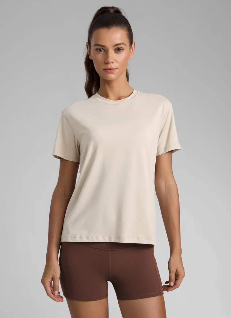 Poly Cotton-Blend Short Sleeves