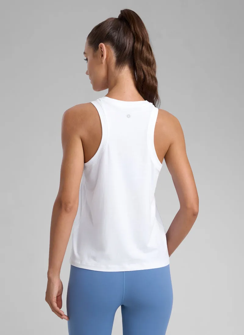 Poly Cotton-Blend Racerback Tank