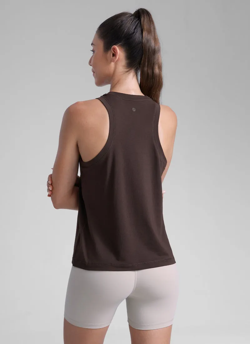 Poly Cotton-Blend Racerback Tank