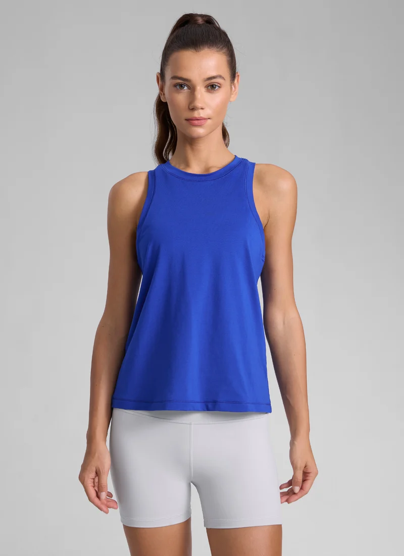 Poly Cotton-Blend Racerback Tank