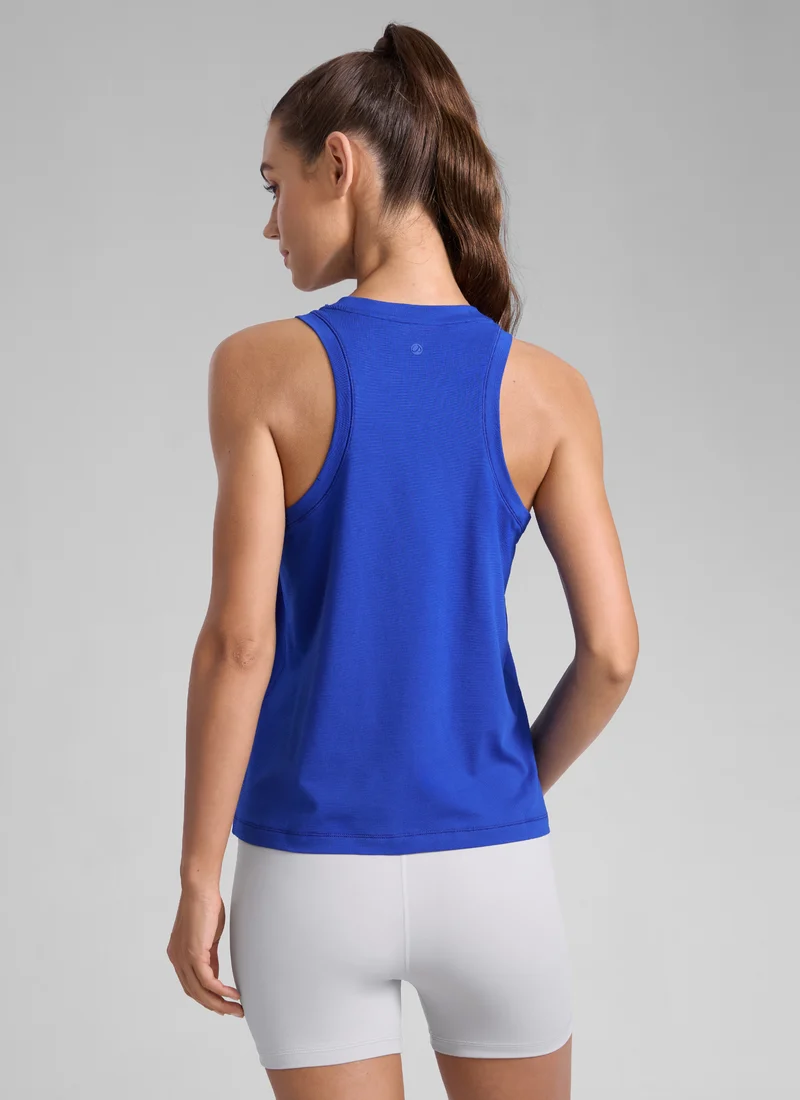 Poly Cotton-Blend Racerback Tank