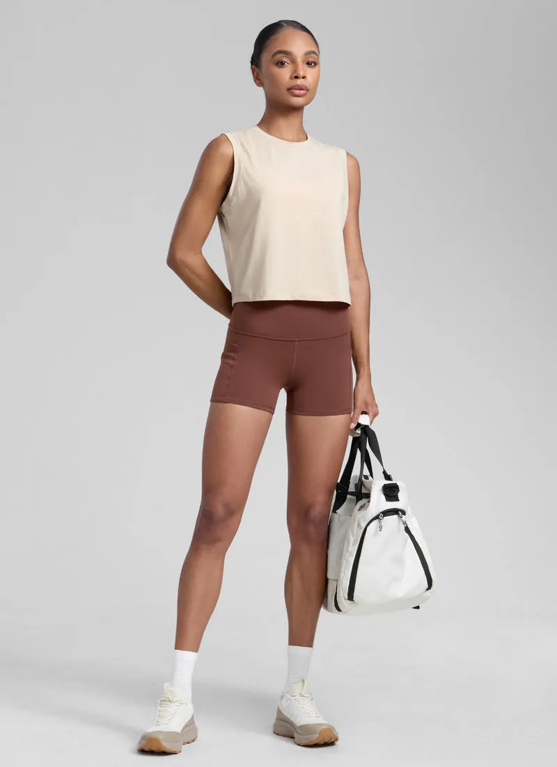 Poly Cotton-Blend Muscle Tank