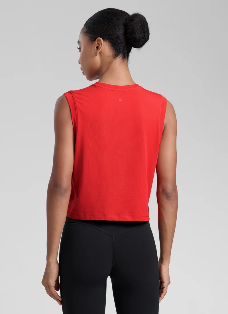 Poly Cotton-Blend Muscle Tank