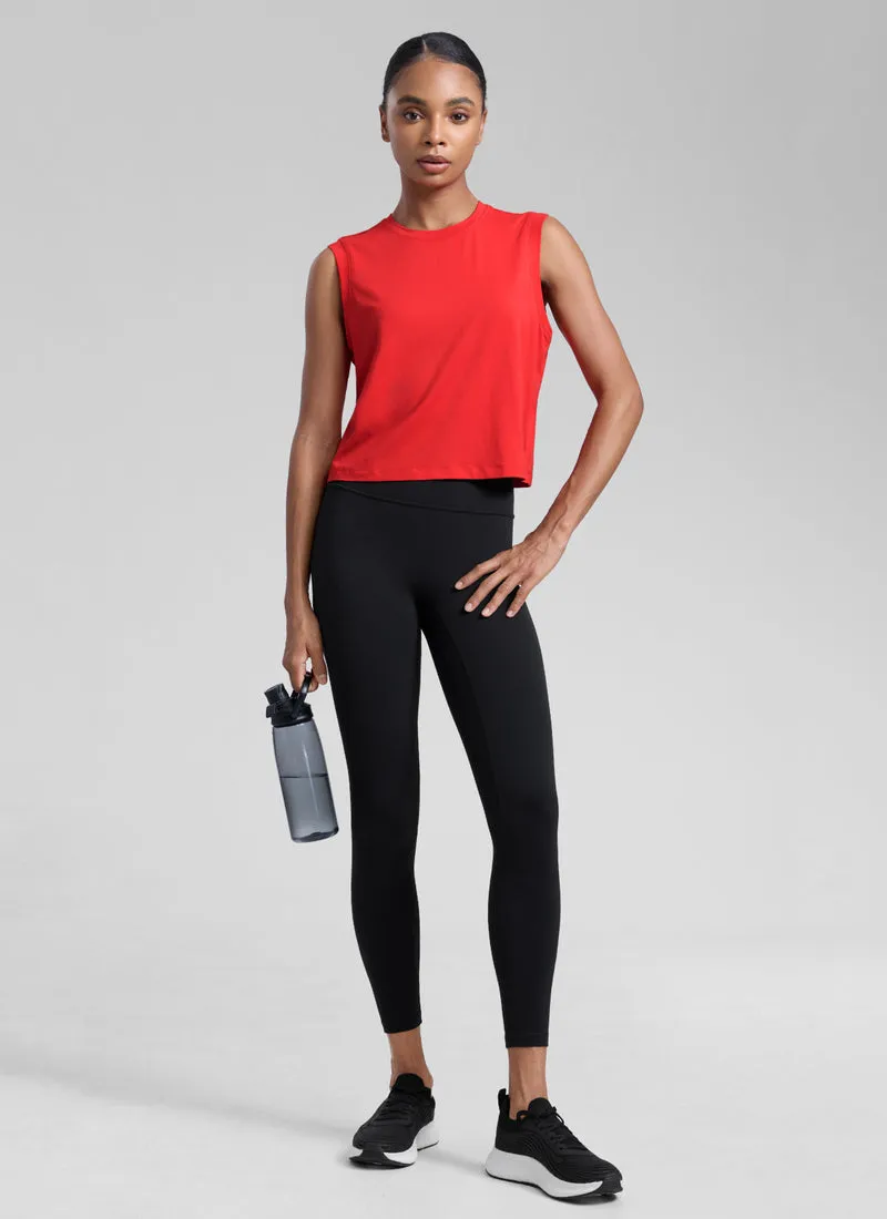 Poly Cotton-Blend Muscle Tank