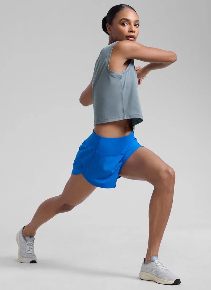 Poly Cotton-Blend Muscle Tank