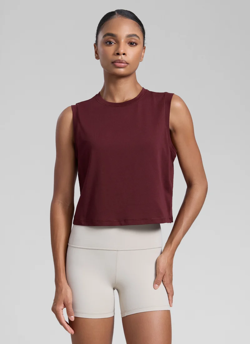 Poly Cotton-Blend Muscle Tank