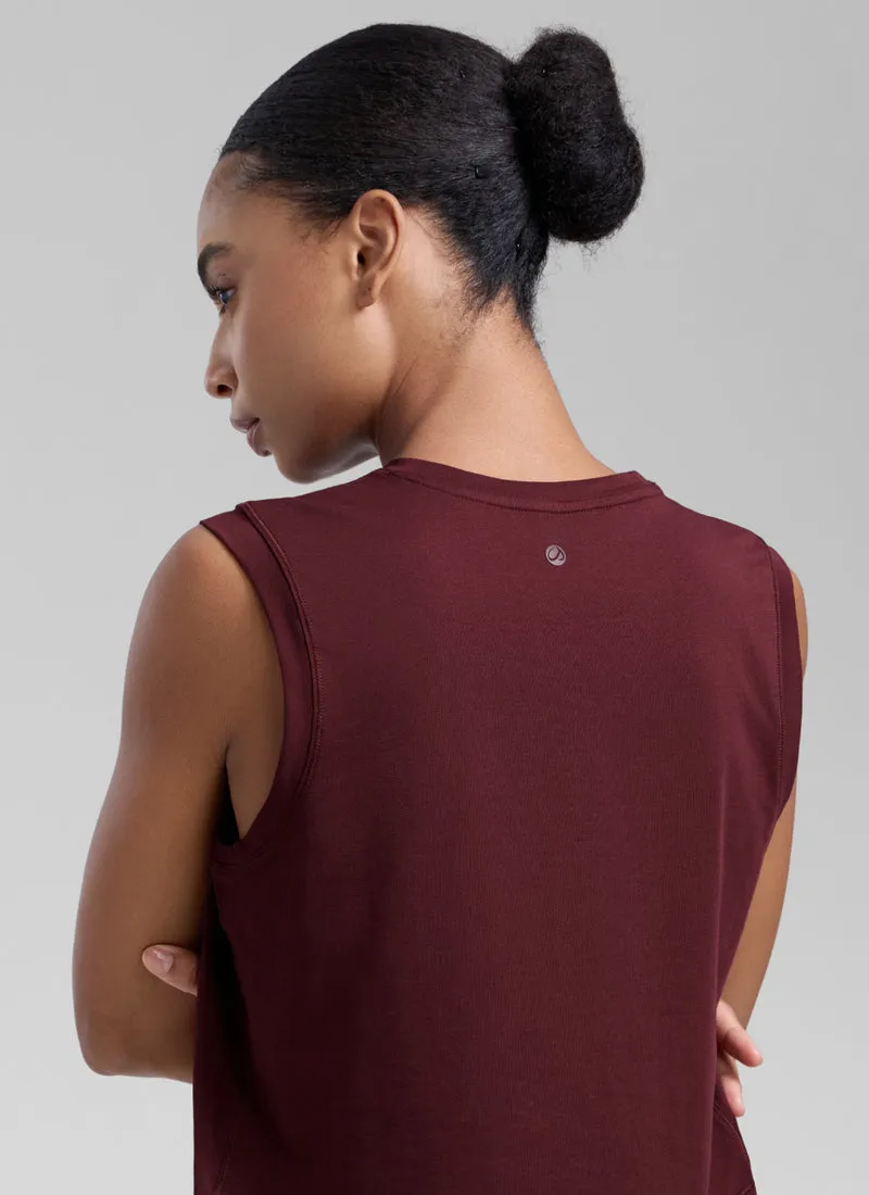 Poly Cotton-Blend Muscle Tank