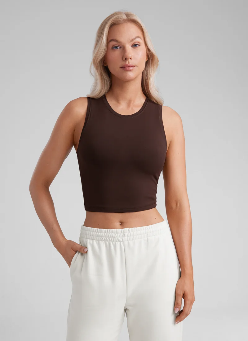 Butterluxe Soft Double Lined High Neck Tank