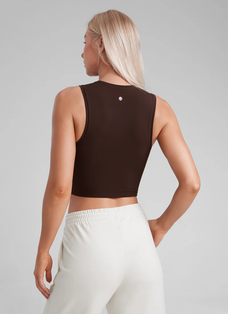 Butterluxe Soft Double Lined High Neck Tank