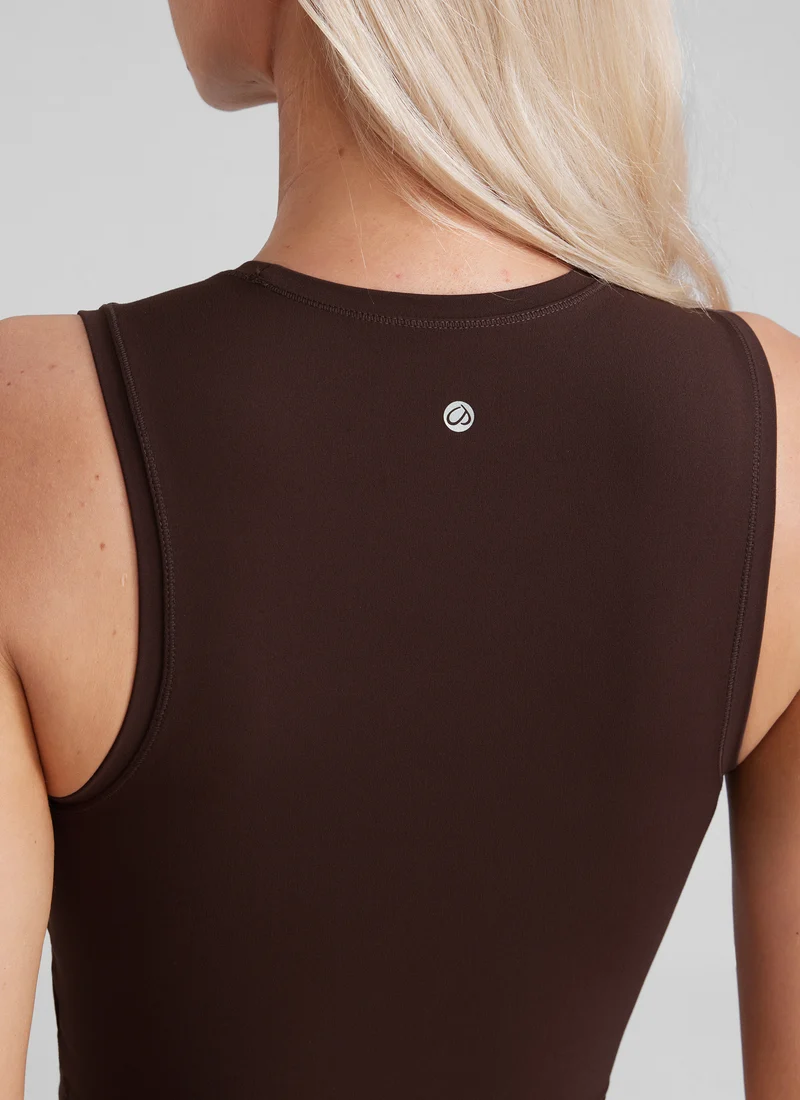 Butterluxe Soft Double Lined High Neck Tank