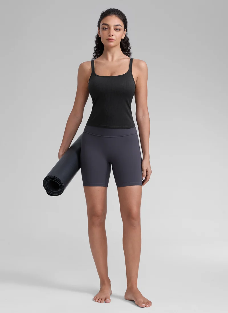 Seamless U Back Built in Bra Tank