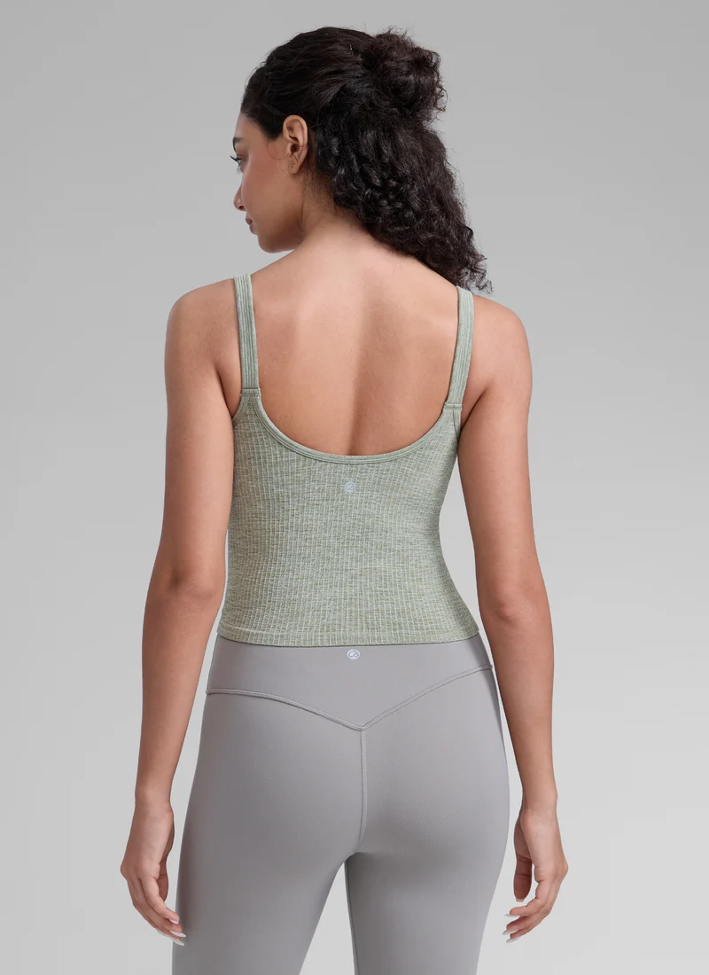 Seamless U Back Built in Bra Tank