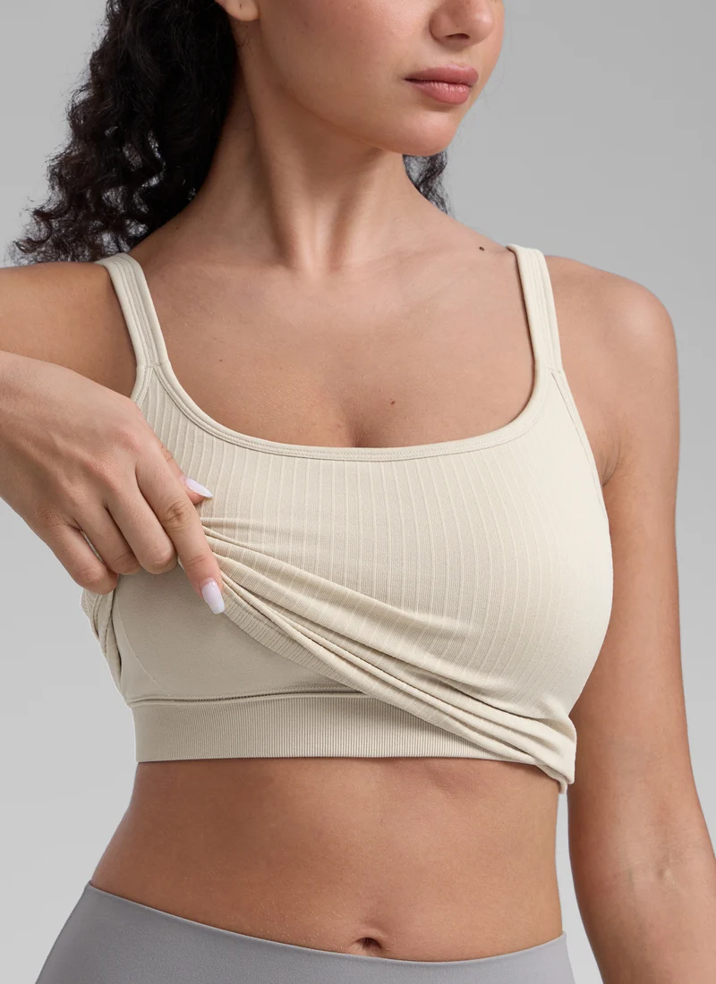 Seamless U Back Built in Bra Tank