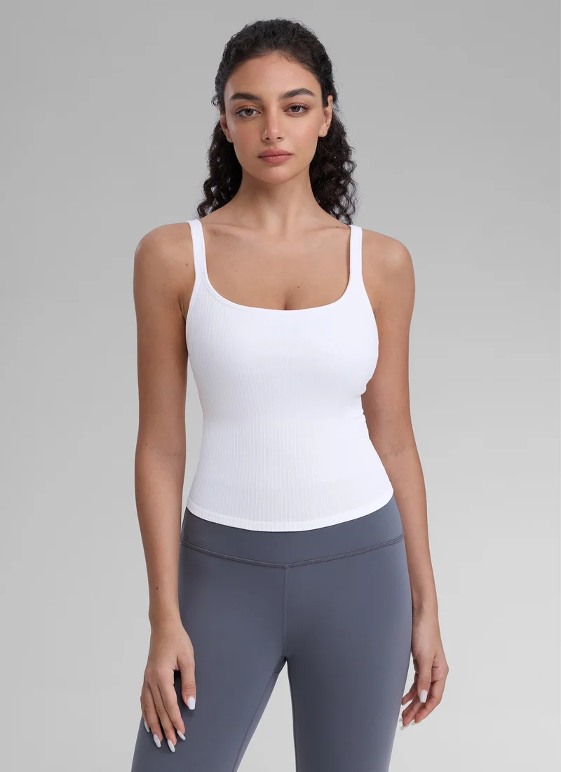 Seamless U Back Built in Bra Tank