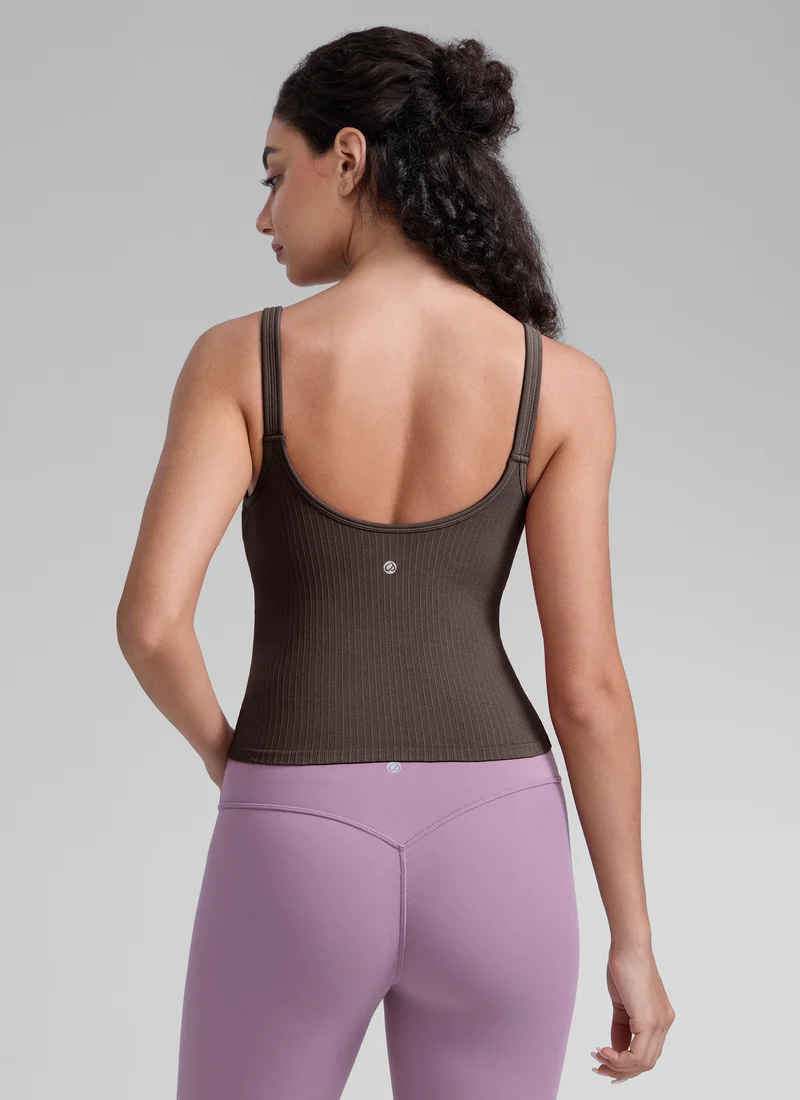 Seamless U Back Built in Bra Tank