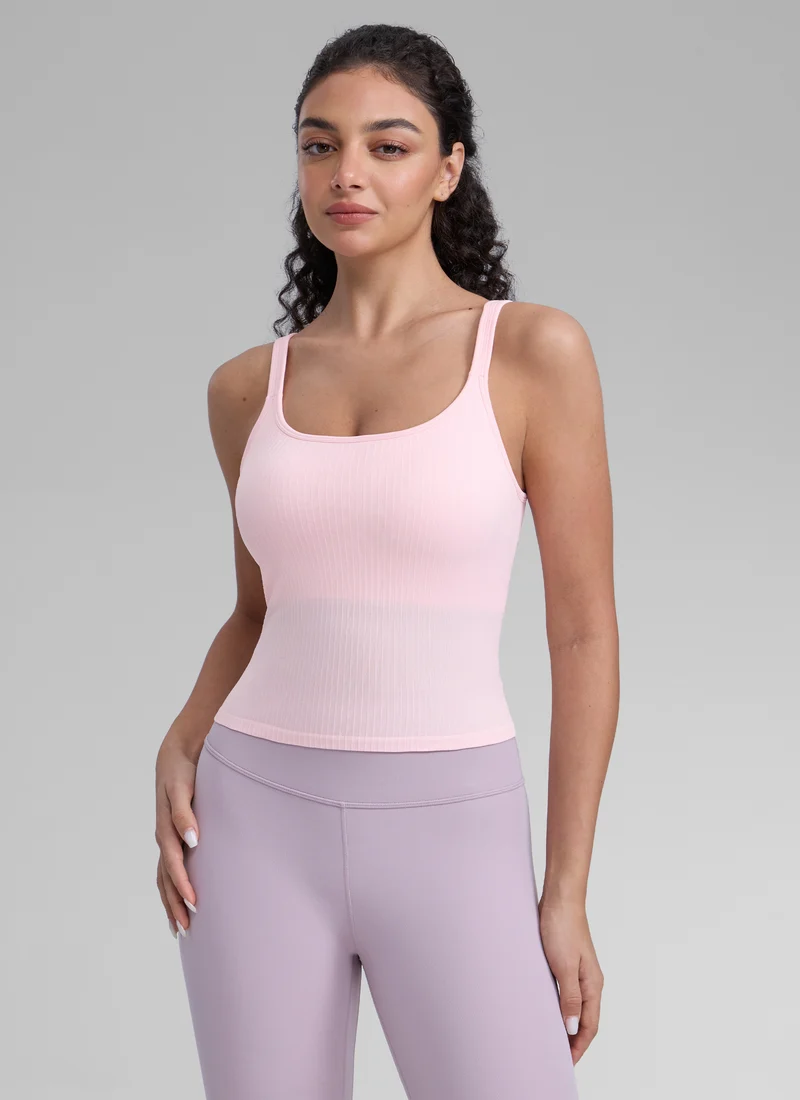 Seamless U Back Built in Bra Tank