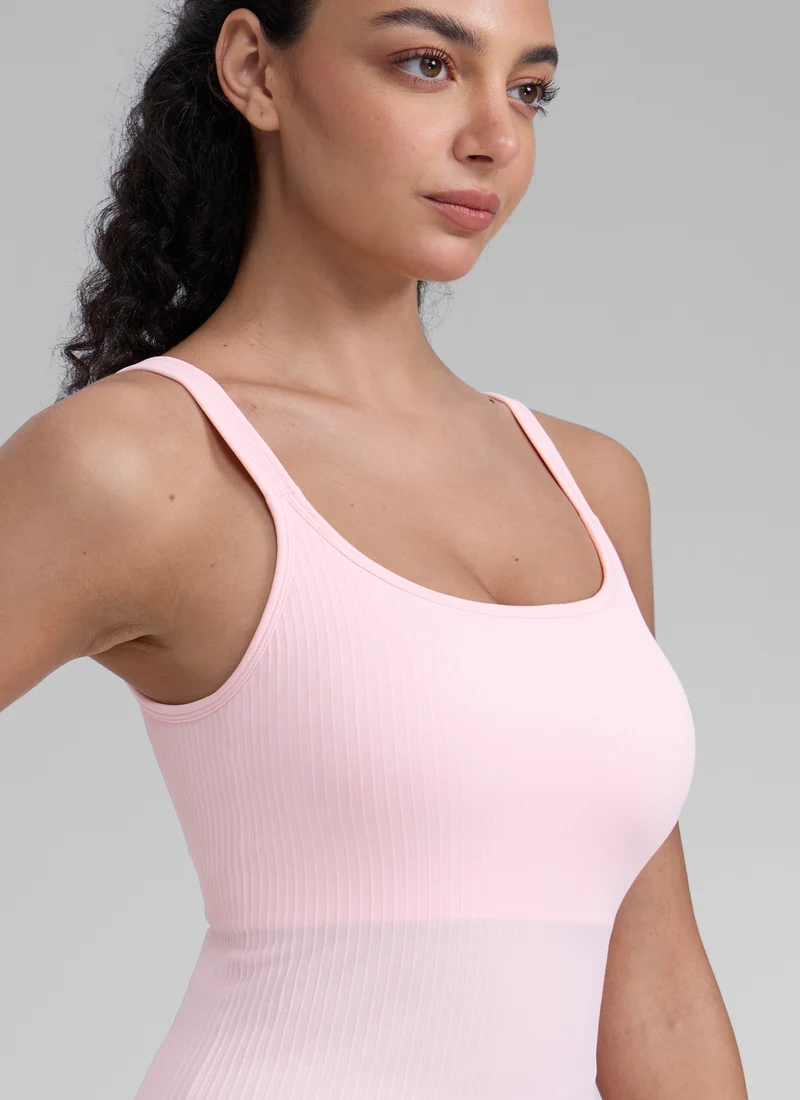 Seamless U Back Built in Bra Tank